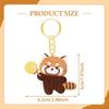 Decorative Red Panda Keychain for Car, Thanksgiving, Birthday, Holiday
