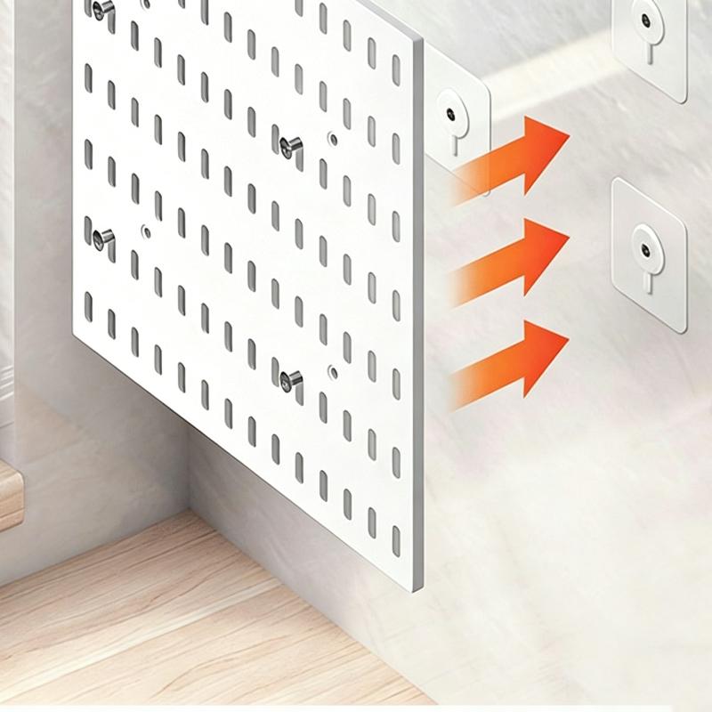 Organizador de Tablero Perforado Estante de Almacenamiento Montado en Pared Estante Colgante Accesorios para Tablero Perforado Decoración del Hogar Exhibición