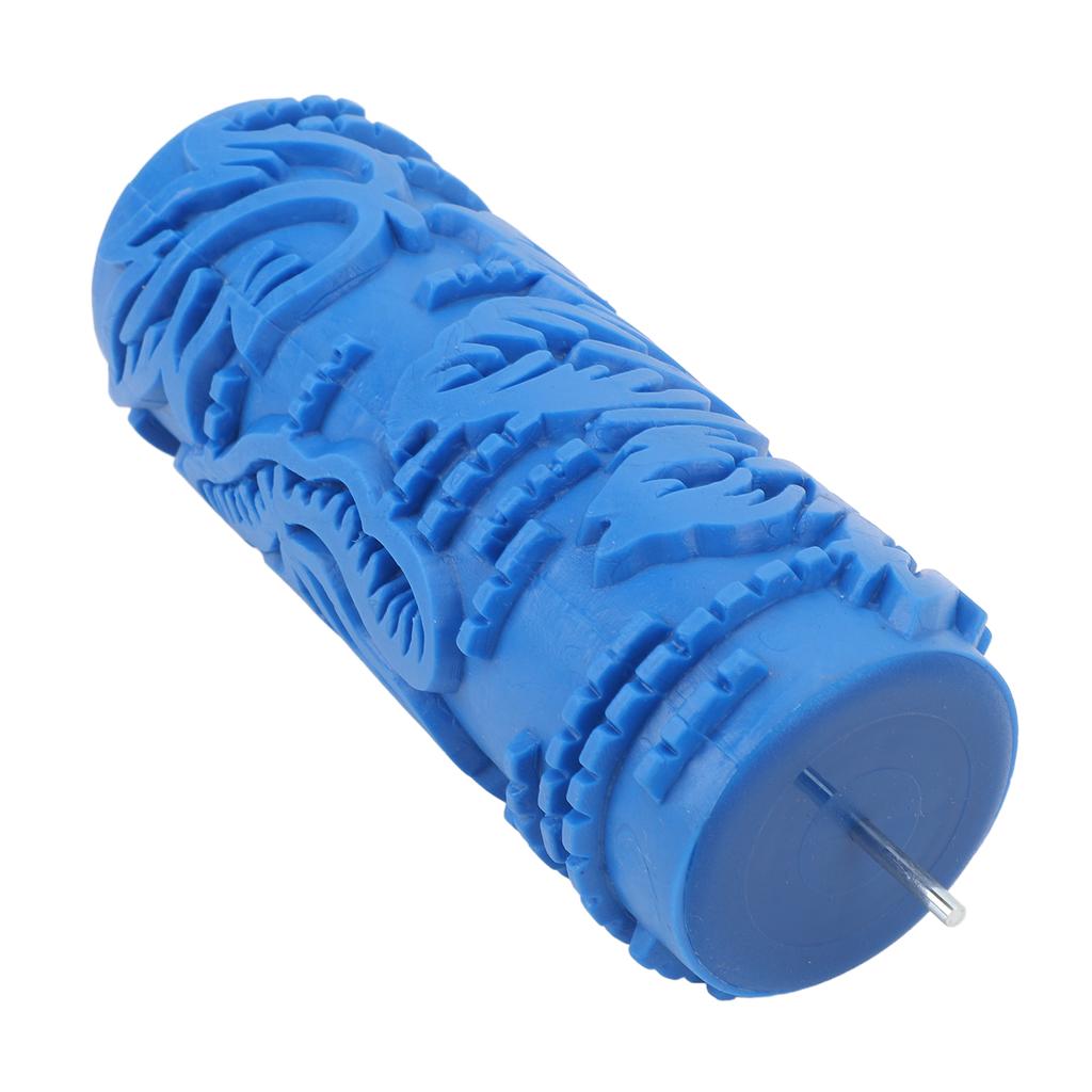 5in Pattern Paint Roller Decorative Texture Art Roller Wall Tools Soft Embossing Textured Rubber Roller for Clothes