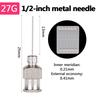 12PCS 1/2 Inch Dispensing Needle Stainless Steel 8G To 30G Blunt Tip Needle Injection Needle For High Temperature Hand Tool