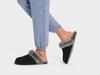 [UGG] Scuffette II Fluffy Slippers for Women, BLACK/GREY, US 08 (25 cm)