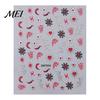 Easy Application Nail Art for Novices Halloween Stickers, Glitter Gothic Bat Decals, Creative DIY Consumables Self-Adhesive Accessories Women