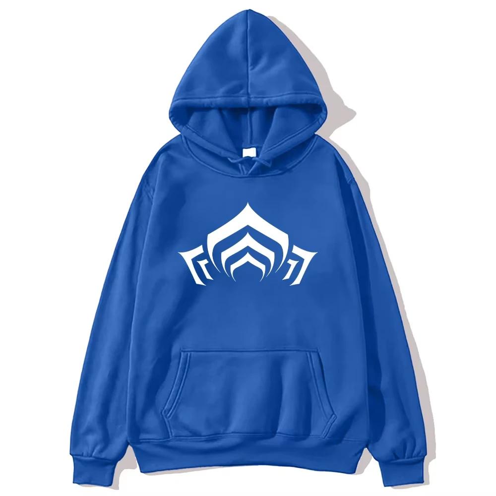 2025 Warframe Logo Graphic Men's Hoodie Fall Casual Long Sleeve Tracksuit Unisex Women Men High Street Sweatshirt Oversized Pull