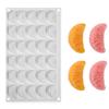 30-Cavity Silicone Cake Moulds Orange Design Mousse Cake Mold Kitchen Chocolate Mold French Dessert Baking Tool