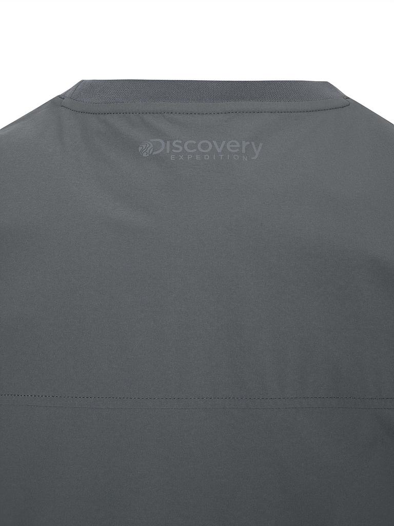DISCOVERY EXPEDITION Freshvent Woven Short Sleeve T-Shirt (D/Grey)