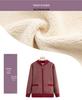 Warm Fleece-Lined Knit Cardigan for Seniors - Autumn/Winter