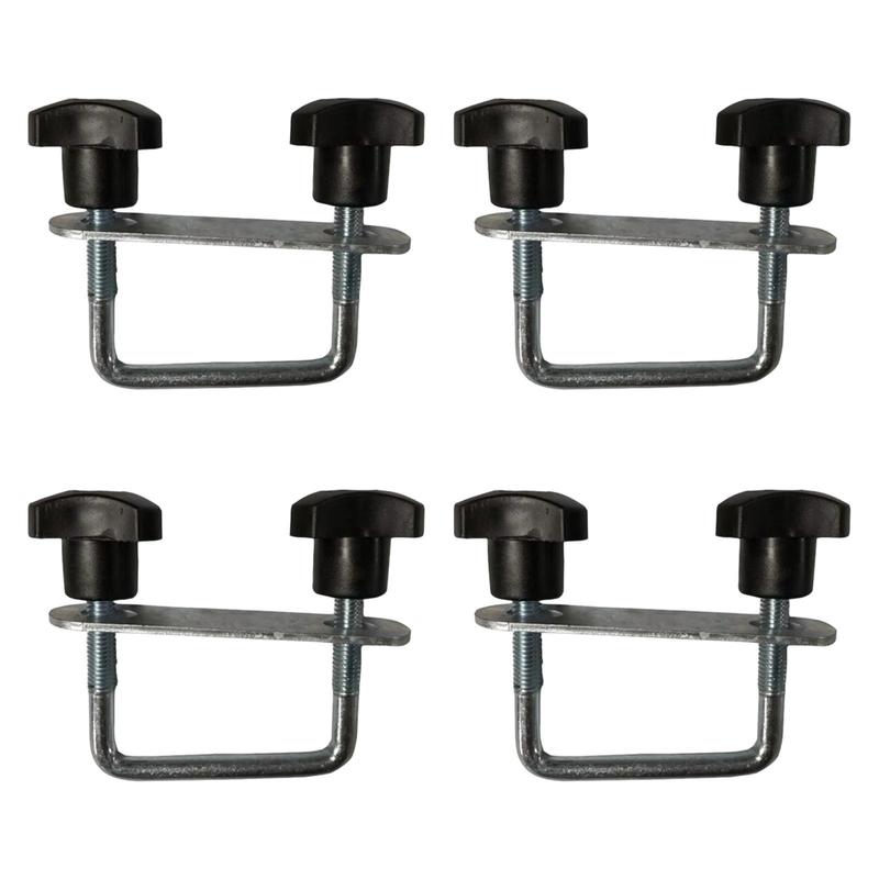 Kit di morsetti a U multiuso per box da tetto per portapacchi per auto 4x4 Raccordi metallici regolabili per il montaggio di box da tetto e bagagli