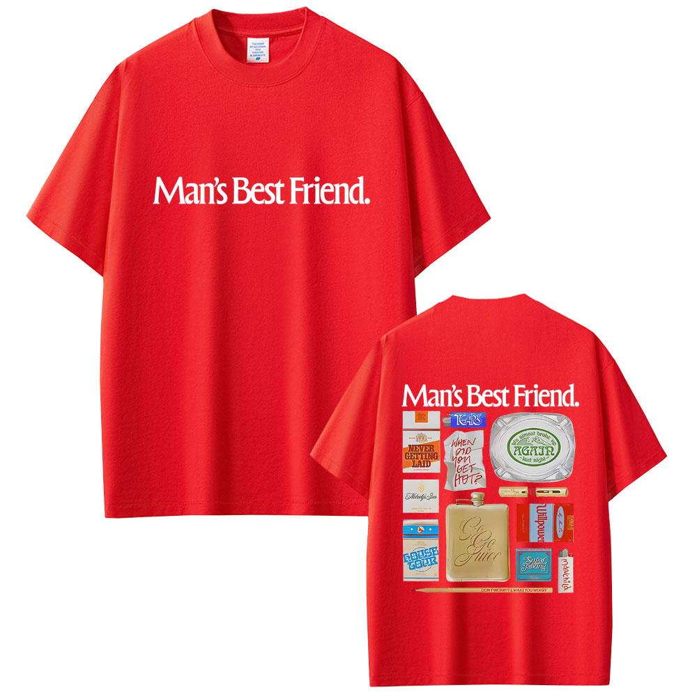 Sabrina Carpenter Mans Best Friend Object Tshirt Men Women Fashion Oversized Short Sleeve T Shirts Male Casual Cotton Tshirts S