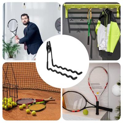 Tennis Racket Holder Wall Mounted Badminton Racket Stand Racket Display Rack Can Hold 6 Rackets Wall Mount Paddle Holder