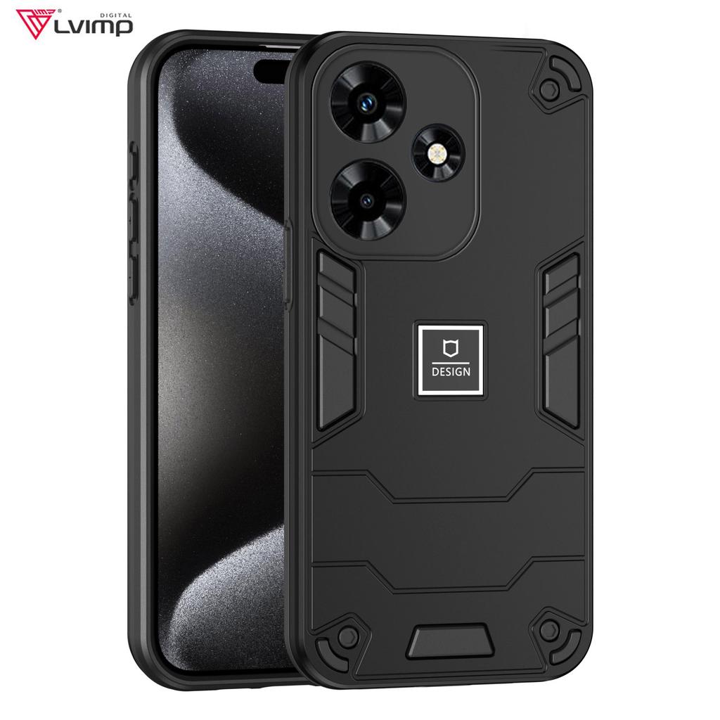 2 In 1 Armor Shockproof Phone Case For INFINIX Hot 30 Play 30i 20i 20s 11s NFC Soft TPU Frame Hard Plastic Protective Back Cover