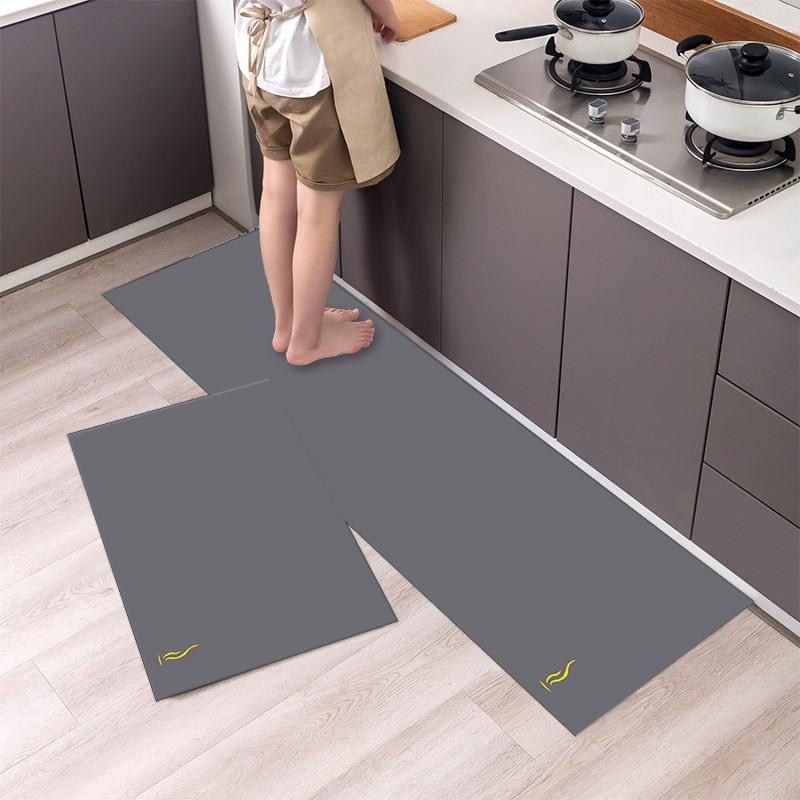 Anti Fatigue Kitchen Rugs, OneHouse plant Print Waterproof Non-Slip Thick Cushioned Kitchen Mat Heavy Duty Comfort Standing Mat for Kitchen