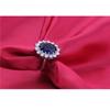 Authentic 925 Sterling Silver Plated Women Wedding Engagement Jewelry Collections Princess Oval Zircon Crystal Necklace Earrings Ring