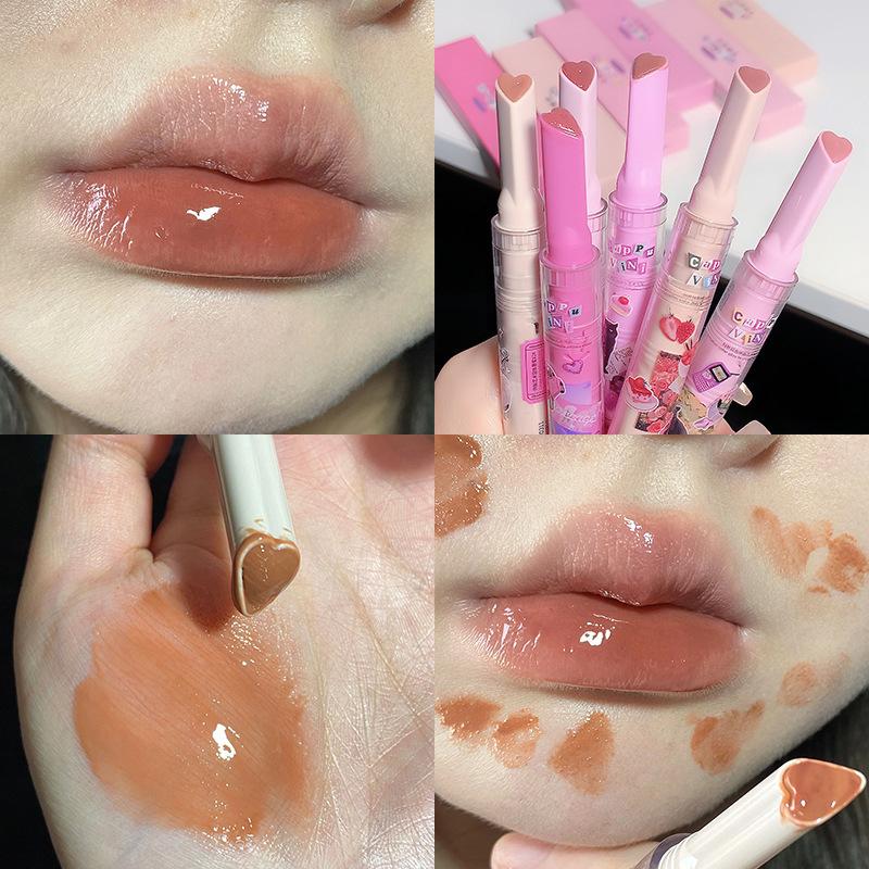 Love Solid Lip Gloss Watery Mirror Pouty Lips Moisturizing Affordable Lipstick