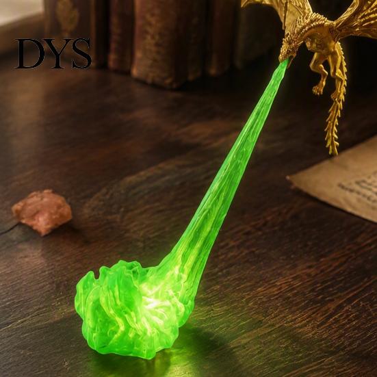 Desktop Ornament for Collectors 3D Printed Fire-Breathing Fantasy Dragon Shelf Decor, Flying Nook Bookshelf Light, Black Design Mythical Creature with
