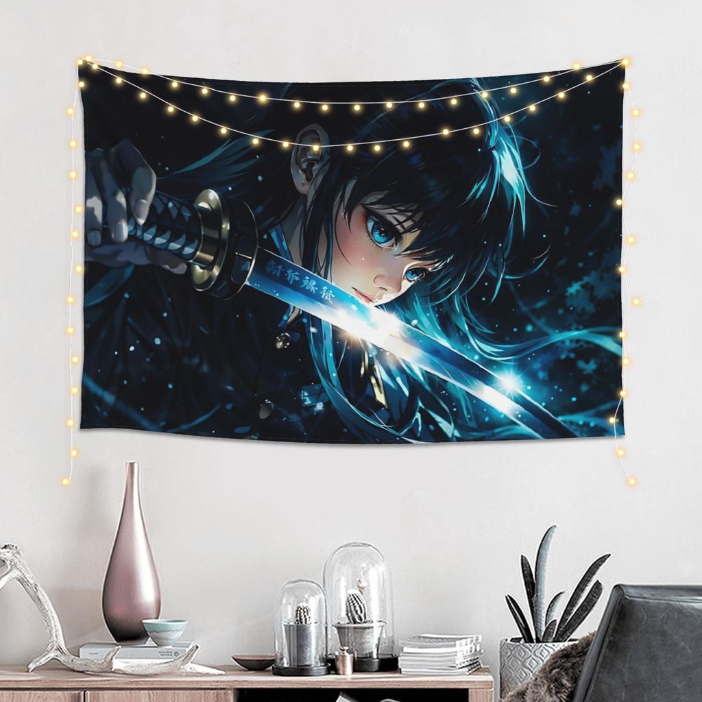 Demon Slayer Cutecore Tapestry Wall Hanging Blanket Tapestry Home Decor Items Wall Decorations