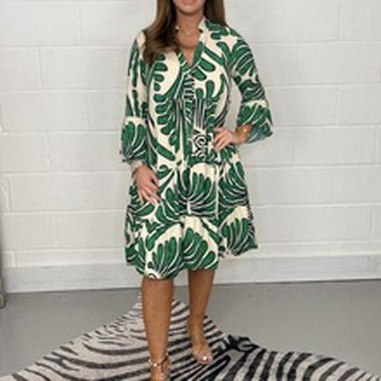 European and American 2025 Summer Ruffle Long Dress - Women's Flowing Holiday Beach Style