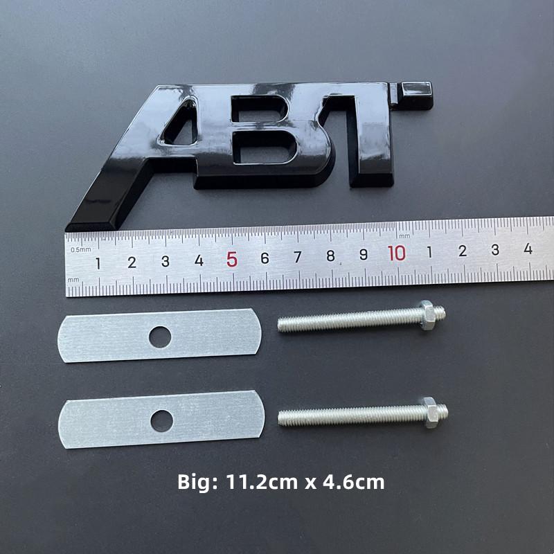 3D Metal ABT Logo Grill Emblem Car Trunk Badge  Sticker Accessories