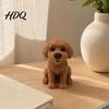 Desktop Dog Ornament 3D Printed Figurine Cute Small Puppy Statue Collectible Figurine Animal for Home Office Desk Shelf Decoration