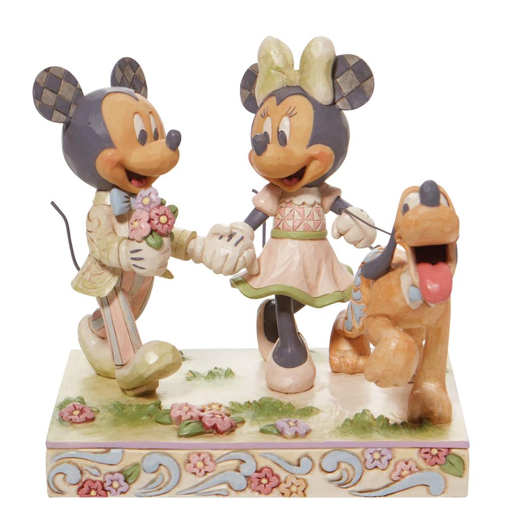 Mickey Minnie White Woodland [Disney Traditions] &