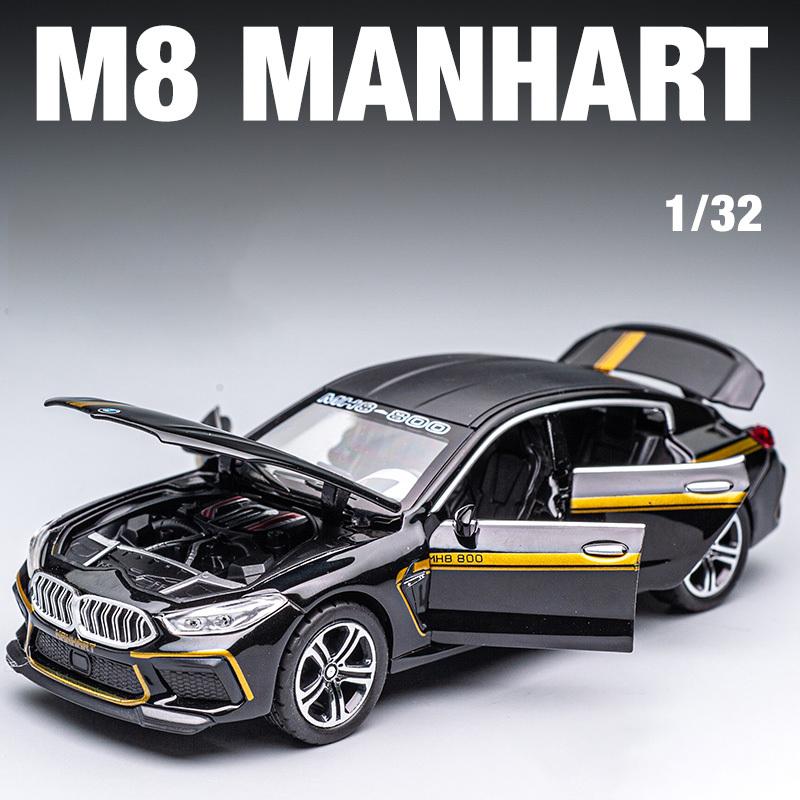 

1:32 BMW M8 IM Supercar Alloy Diecasts & Toy Vehicles Metal Toy Car Model Sound and light Collection Kids Toy