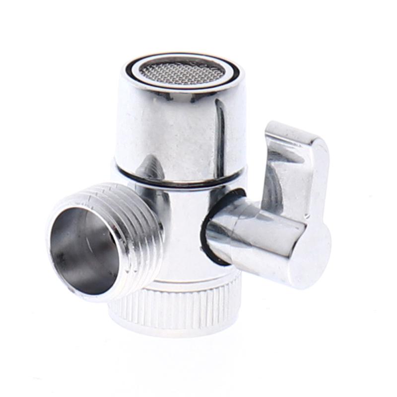 3-Way Diverter Valve Faucet Connector Adapter Three Head Function Switch one size