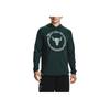 Under Armour Project Rock Johnson Logo Print Training Hoodie Men Hoodies Green 1361747-384