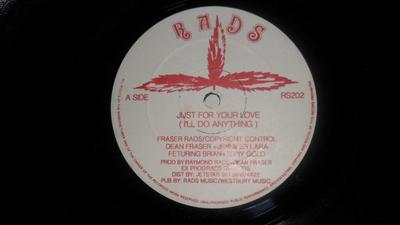 12-Zoll-Schallplatte JENNIFER LARA, DEAN FRASER - Just For Your Love (I'll Do Anythin RS12202 Rads Records UK 1994 UK Reggae, Ska & Dub