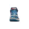 Li Ning WOW 2 Dämpfung Rutschfest Mittelhohe Basketballschuhe Herren Blau Camouflage ABAH017-12