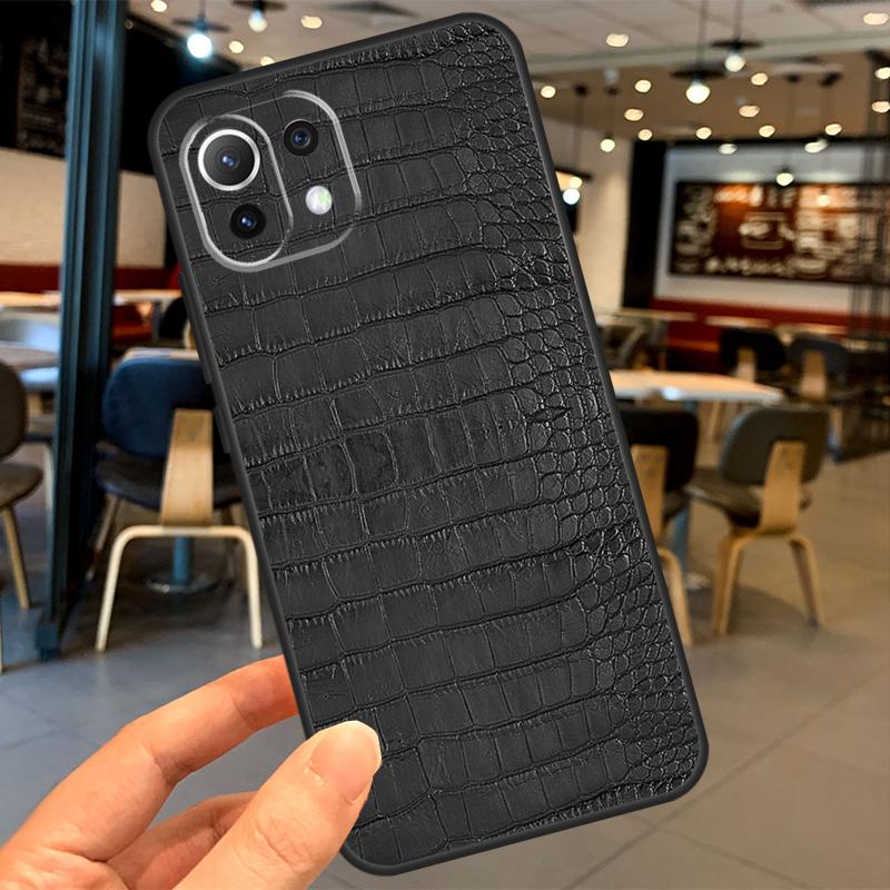 Crocodile Pattern Print Case For Xiaomi 15 14 13 Ultra 11T 12T 13T 14T Pro POCO X7 X3 X5 X6 Pro F5 F6 M6 Pro Coque