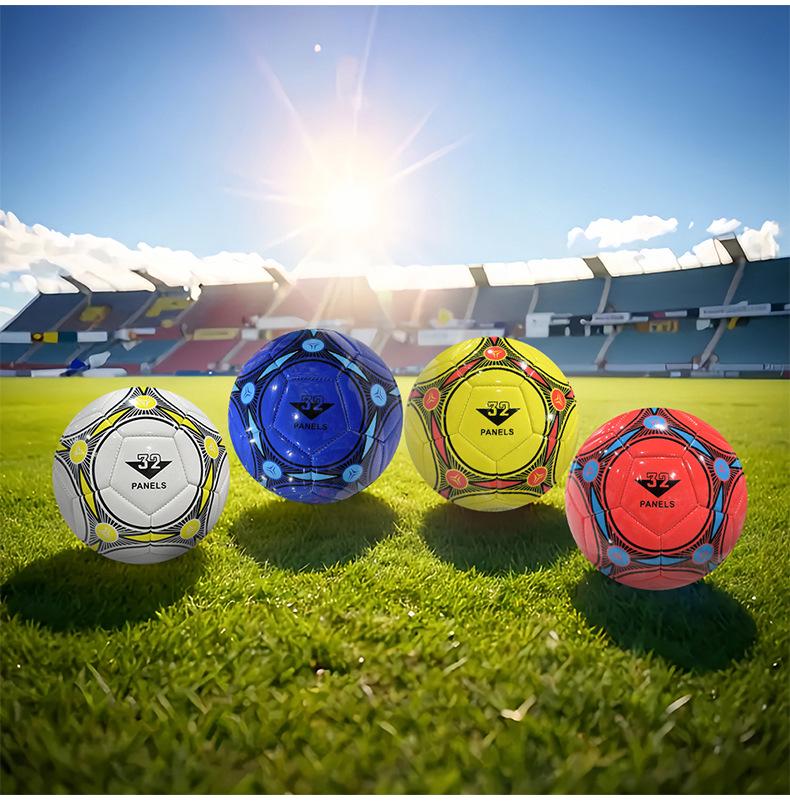 Adult Size 5 PVC Wear-Resistant Inflatable Football for Campus Training