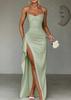 2026 Europäischer und Amerikanischer Sommer Neues Elegantes Promi-Stil Temperament Sexy Schlankes Langes Geschlitztes Kleid Langes Kleid