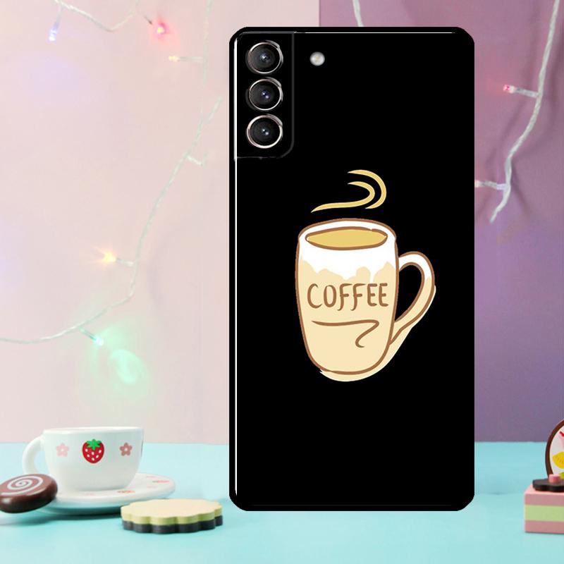 Coffee Wine Cup Phone Case For Samsung Galaxy S25 Ultra S20 S21 S22 S23 S24 Plus S9 S10 S24 FE S25 FE Cover