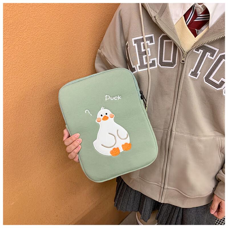Cartoon Duck Embroidered Tablet Sleeve