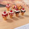 10pcs 3D Ice Cream Charms Simulated Earring Bracelet Charm Miniature Food Pendant For Jewelry Make