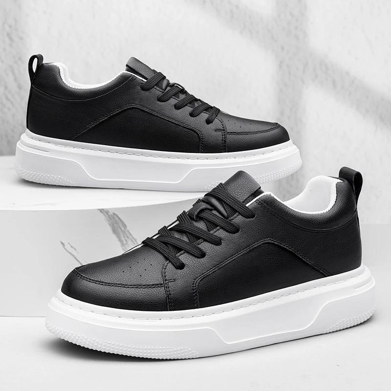 Genuine Leather Mens Casual Shoes New Design Sneakers Summer Sports Skateboard Footwear Outdoor Luxury Tenis Masculino Trainers
