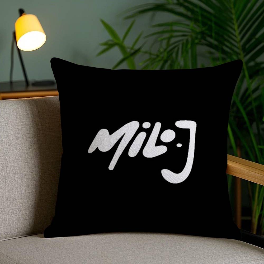 Argentinischer M-Milo j Rapper Kissenbezug Sofa Kurzer Plüsch Zweiseitiger HD-Druck Zimmer Home Office Geschenk Kissenbezug