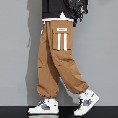 Pantalons décontractés pour hommes, nouvelle mode printemps et automne, beaux étudiants avec pantalons amples à la cheville