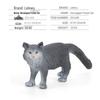 Children's Black and White Kitten Simulation Set - Toy Cat Figurine