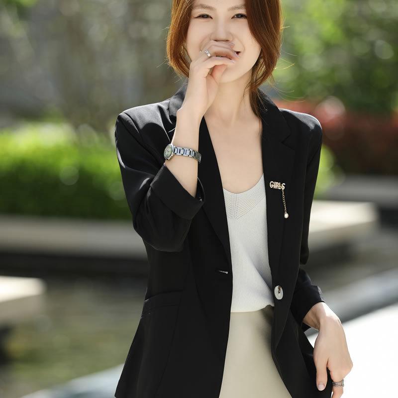 

Женский летний блейзер: Легкая, Приталенная, Универсальная Куртка с рукавом 3/4 и Защитой от солнца 2XL чёрный