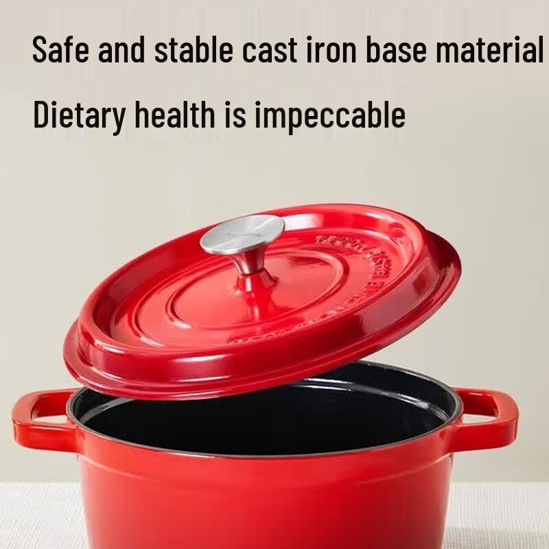 Cooker King 24cm Enamel Cast Iron Dutch Oven