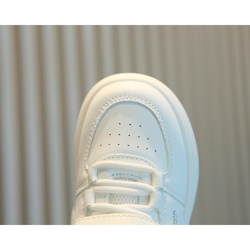 Children's Sports Shoes - New Spring/Autumn Arrival, High-Top White Sneakers for Girls, Casual Skate Shoes for Boys, Soft-Soled Shoes for Toddlers