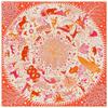 90CM New Silk Scarf Women Animal Print Square Scarves Head Echarpes Silk Foulards Femme Wraps Beach Shawls Bandana Lady Hijabs