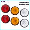 2pcs 12V 24V 2 Modes 12 LED Warning Emergency Strobe Light Flashing Light Revolving Light Signal Lamp Truck Tractor Waterproof Bulbs 7