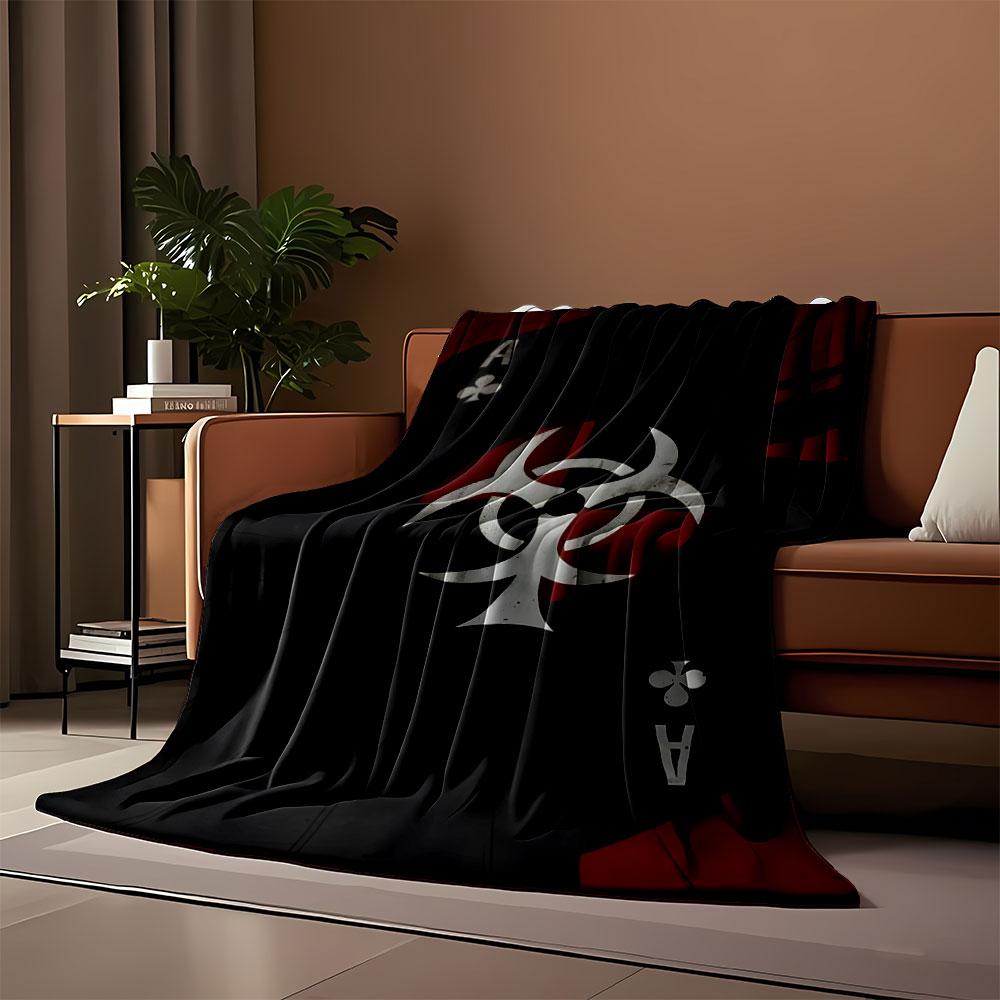 Biohazard Ace Design Blanket Print Blanket Soft and Cozy Perfect for the Living Room Bed Sofa or a Nap,gift