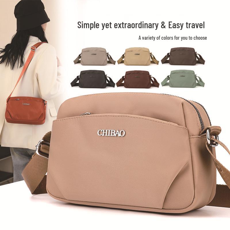 Sac bandoulière léger imperméable en nylon pour femme Chibao - Design décontracté, polyvalent et simple