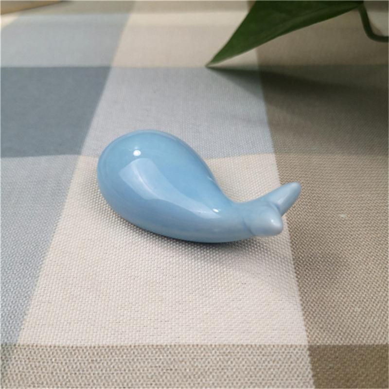 Cute Dolphin Porcelain Chopstick  Rack Holder Home Table Decorative Ornaments