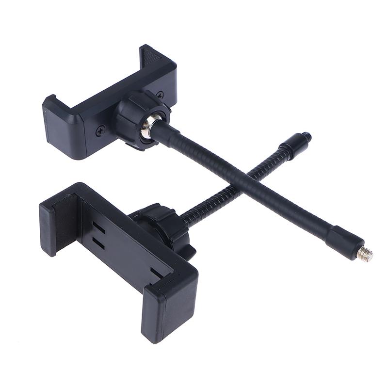 Flexible Hose Phone Clip Holder For Smartphone Stand Live Broadcast Selfie Ring Lamp Phone Clamp Bracket