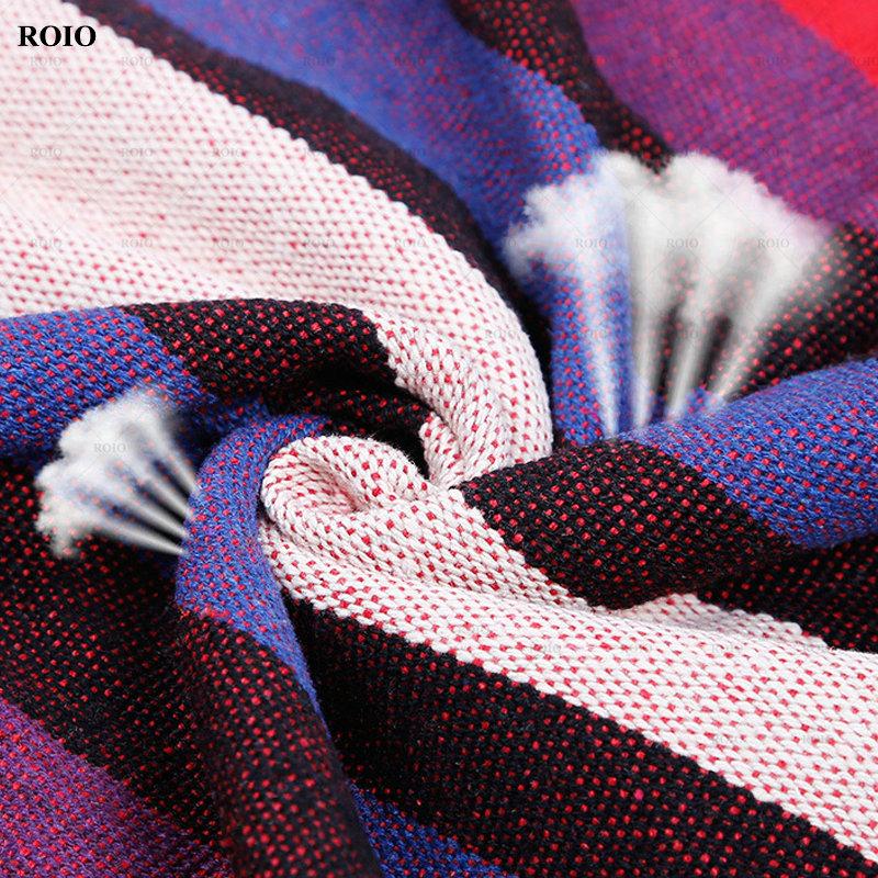 Outdoor Thicken Canvas Hammock Home Garden Leisure 1-2 Person Swing Chair Camping Hunt Rest Stripe Hanging Bed Colorful Hammock