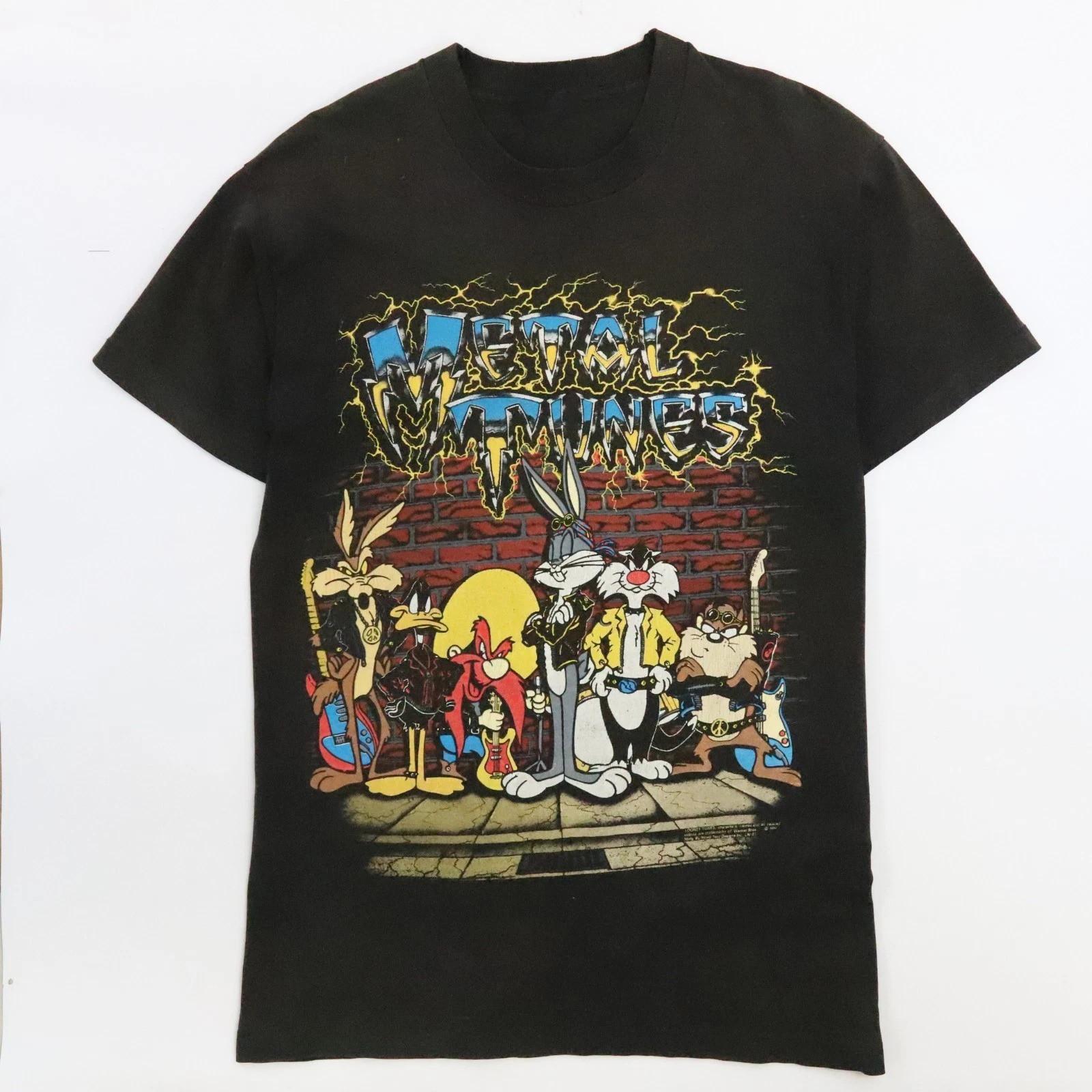 Футболка Looney Tunes Metal Tunes Размер S-5XL 1993 90-е Бренд Comfort Colors Совершенно новая XL