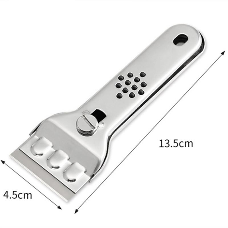 Pelle de décontamination multifonction pour verre, ensemble de lames de grattoir pour mur, sol, carrelage, cuisinière, outil de nettoyage ménager